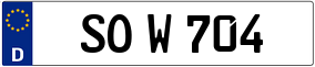 Trailer License Plate